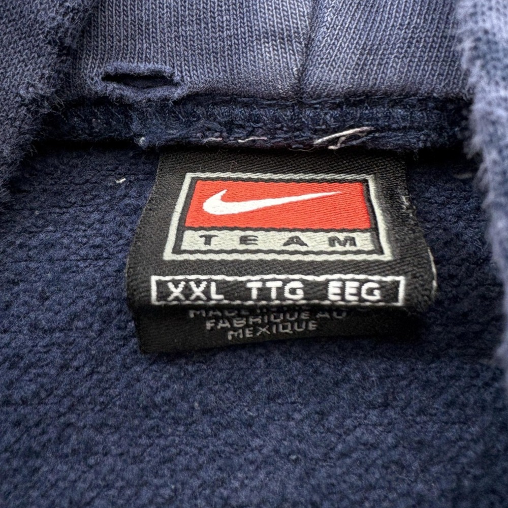 Vintage Penn State Nittany Lions Hoodie Mens XXL Blue Nike Sweatshirt Fader Y2K - Picture 2 of 13